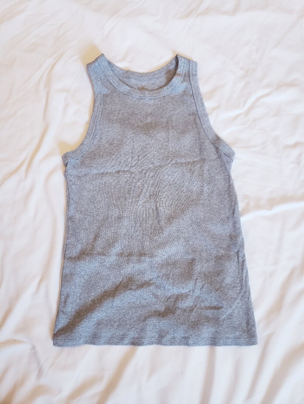 Pink & Gray Ribbed Tank Tops - Picture 2 of 9